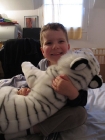 Kylian redécouvre le gros tigre blanc !